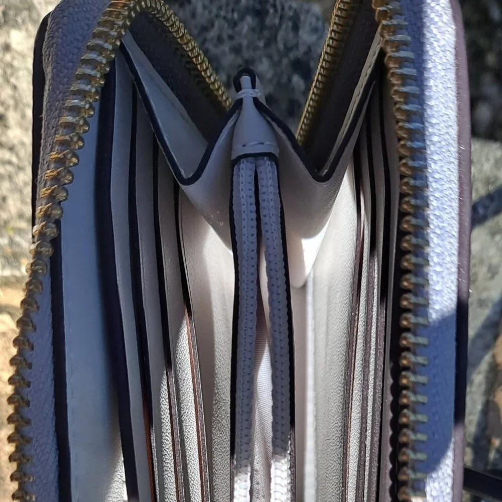 Kate Spade color block Gray Leather Wallet (NWT) - Picture 4 of 6